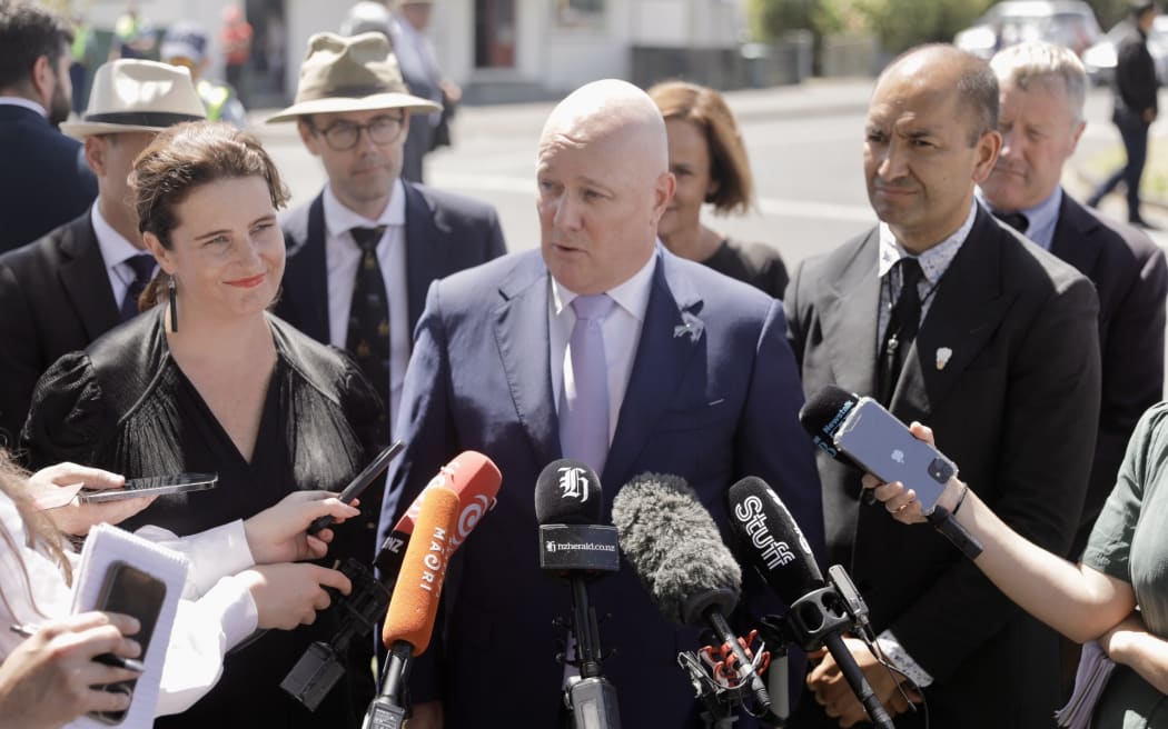 Christopher Luxon at Rātana Pa.