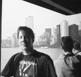 Nik Dirga on Staten Island ferry in 1994.