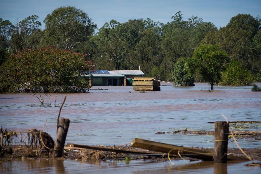 Logan River, near Logan city south of Brisbane, remained heavily flooded on Saturday after peaking at 15m on Friday in the worst flooding in the city's history.