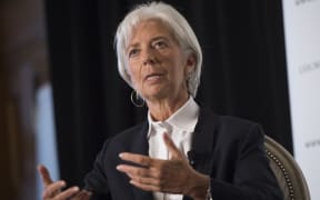 IMF managing director Christine Lagarde speaks about the world financial situation and the upcoming 2015 IMF / World Bank Annual Meetings during a Council of the Americas event in Washington, DC, on 30 September 2015.