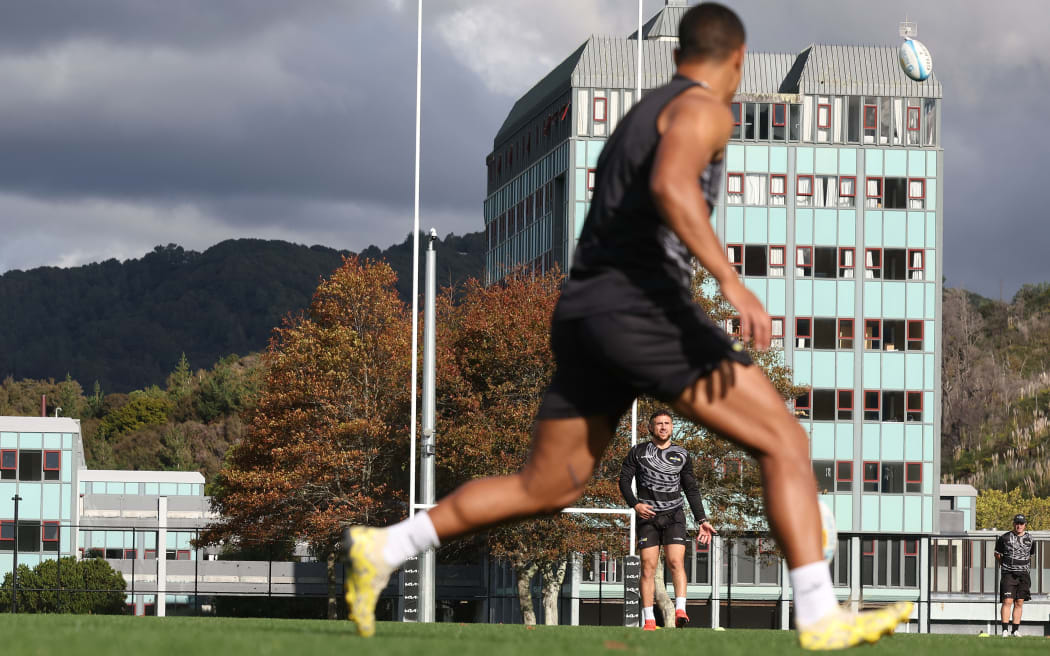 Hurricanes TJ Perenara during a Hurricanes media and training session at the NZCIS in Upper Hutt on the15th April 2024. © Copyright image by Marty Melville / www.photosport.nz
