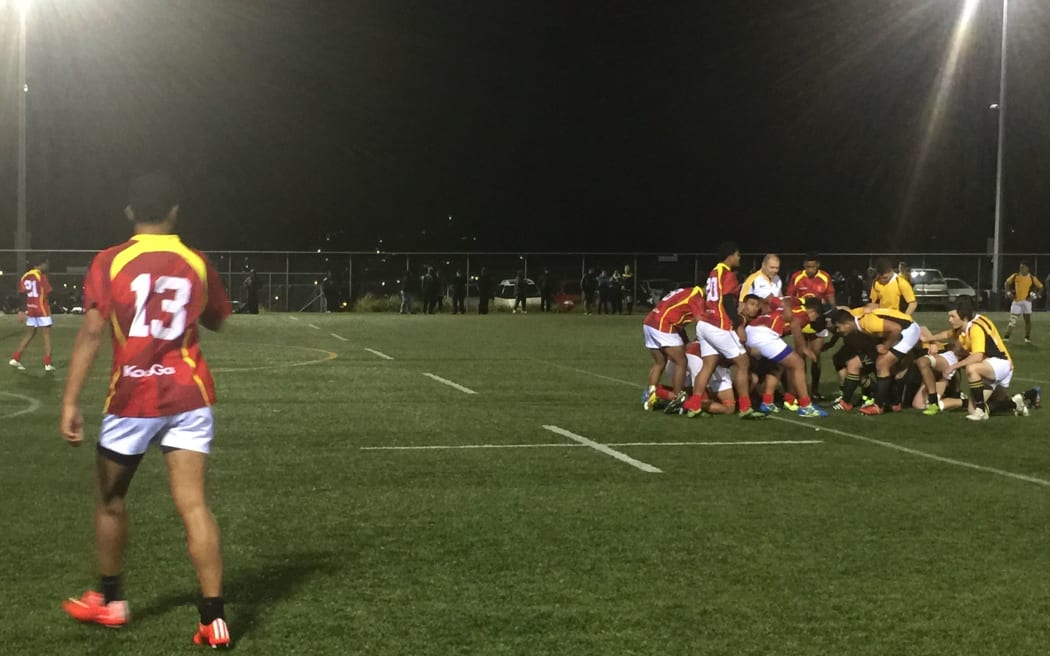 Tonga Under 15s during their rugby tour of New Zealand.
