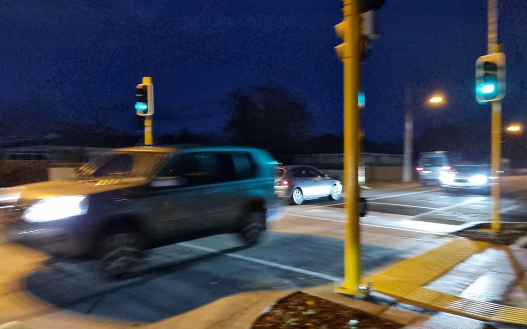 New traffic-light-controlled pedestrian crossing in Taranaki.