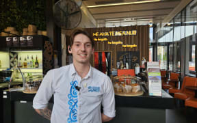 Karaka Cafe manager Cam Cuff.