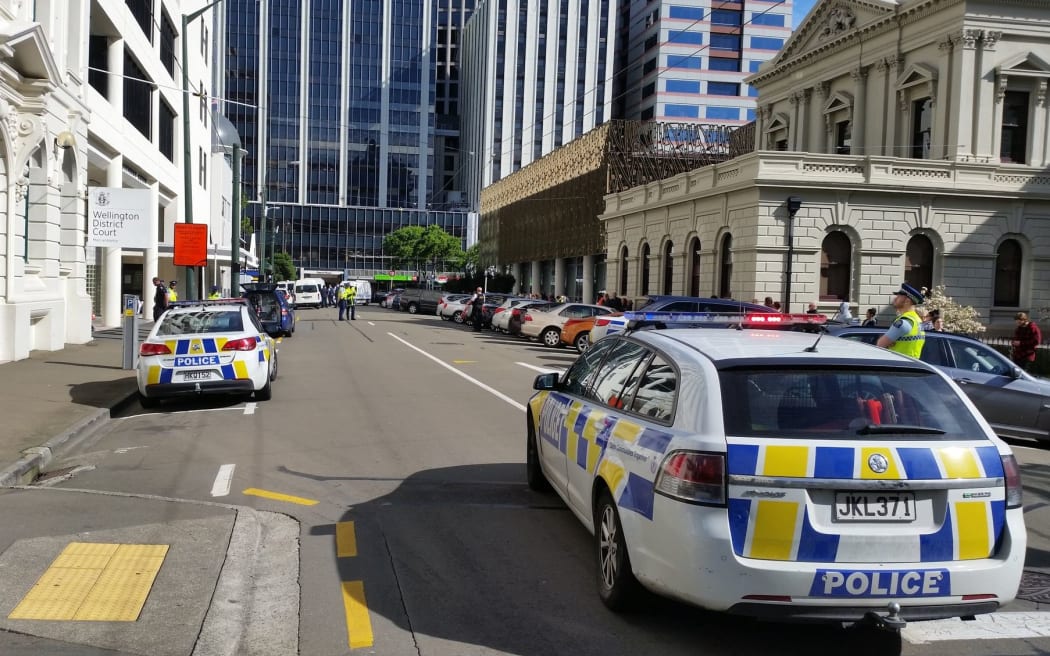Wellington District Court has been evacuated.