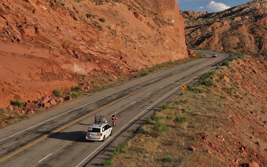 Craig Harper is competing in what is considered the world's toughest cycle race, the Race Across America.