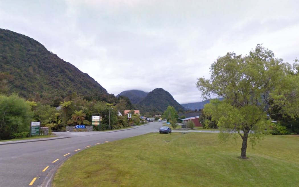 Franz Josef township, as seen from Wallace Street.