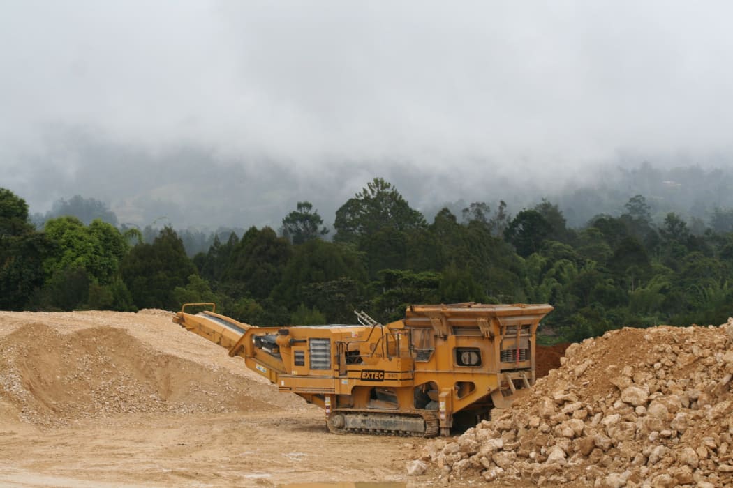 Extractive industries bring upheavals to Papua New Guinea communities: earth-moving underway for the ExxonMobil-led Liquefied Natural Gas project in Hela Province.