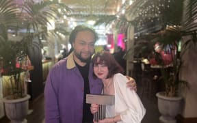 Taite Music Prize 2024 winner Vera Ellen with album producer Ben Lemi.