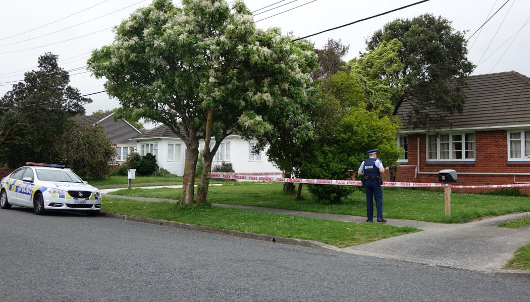 The scene of the shooting in Taita, Lower Hutt.