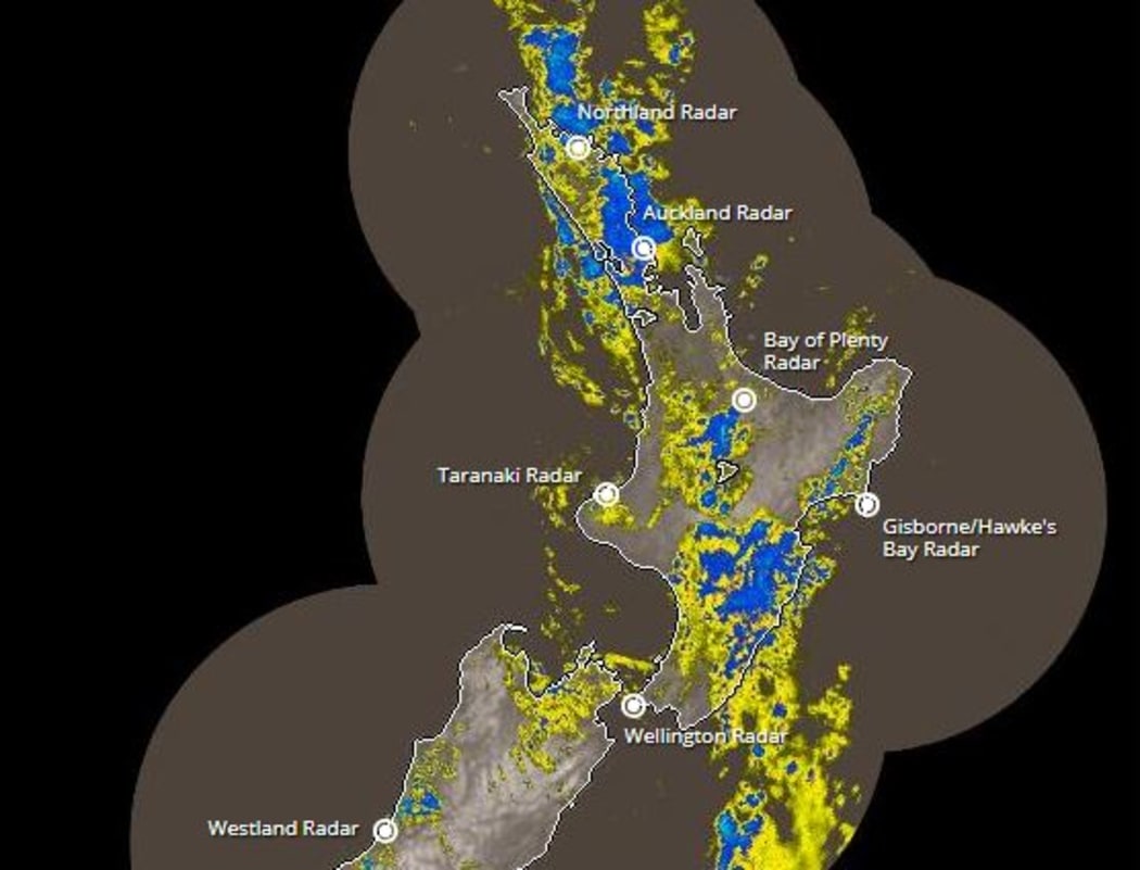 Rain is already falling over the North Island.