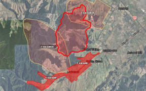 Map of the new evacuations ordered.