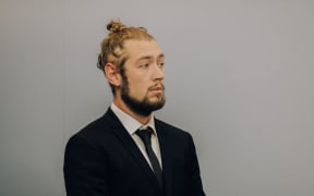 Justin Bergman in Hutt Valley District Court on 4 March 2021