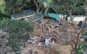 Damage in Muriwai.