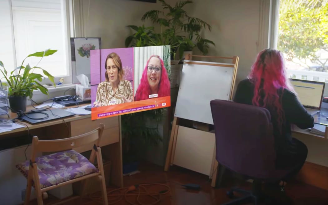 Dr Wiles in the Loading Docs short film 'Siouxsie and the Virus' in March 2020.