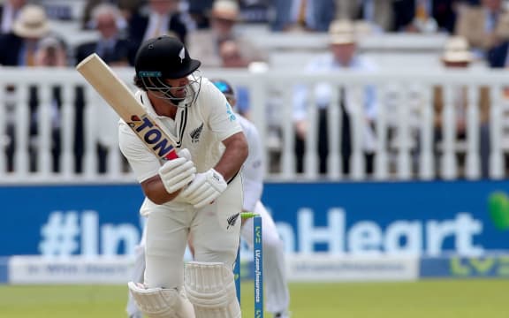 Colin de Grandhomme of the New Zealand Blackcaps batting first Test, Lord's 2022.