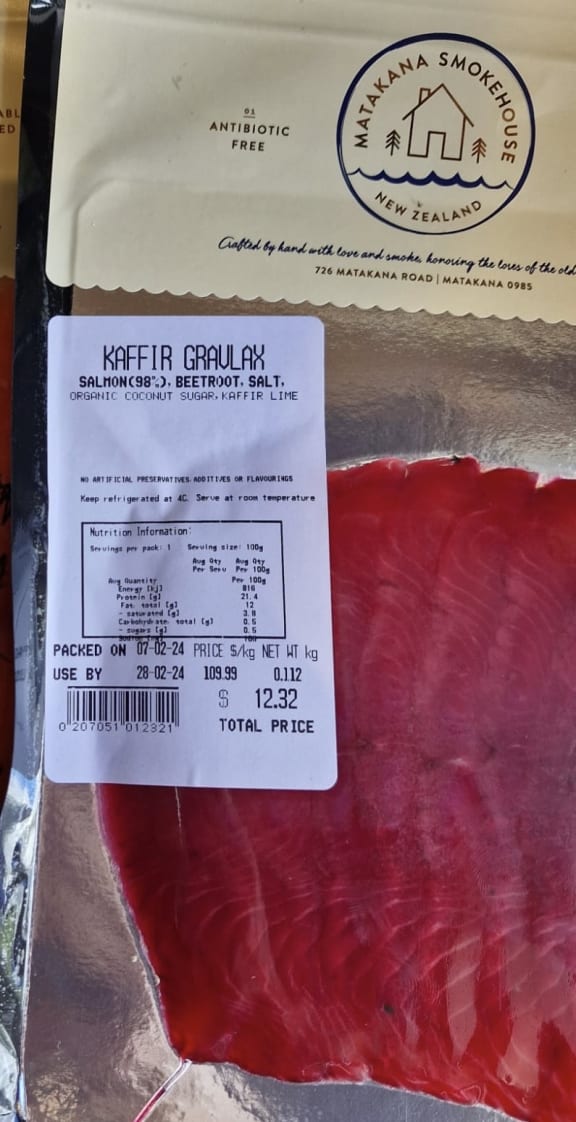 Matakana Smokehouse Kaffir Gravlax cured salmon has been recalled and should not be eaten.