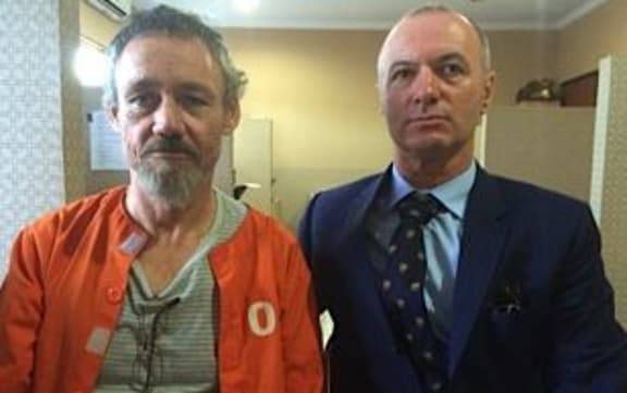 Antony de Malmanche (left) and lawyer Craig Tuck in Bali in December 2014.
