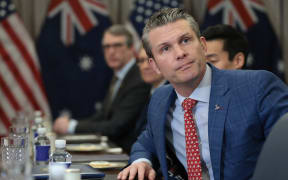 ARLINGTON, VIRGINIA - FEBRUARY 07: U.S. Secretary of Defense Pete Hegseth listens to questions from members of the press during a bilateral meeting with Australian Deputy Prime Minister and Defense Minister Richard Marles at the Pentagon on February 7, 2025 in Arlington, Virginia. Marles is on a visit in Washington to meet with Secretary Hegseth, other Trump administration officials, and U.S. Congressional members.   Alex Wong/Getty Images/AFP (Photo by ALEX WONG / GETTY IMAGES NORTH AMERICA / Getty Images via AFP)