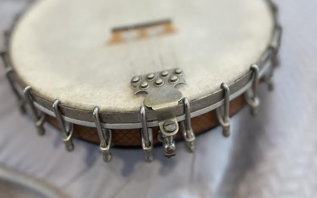 Jeremy Parkinson's Dobson Silver Bell Patent banjo