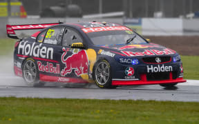 Shane van Gisbergen powers his way around Pukekohe Park Raceway.