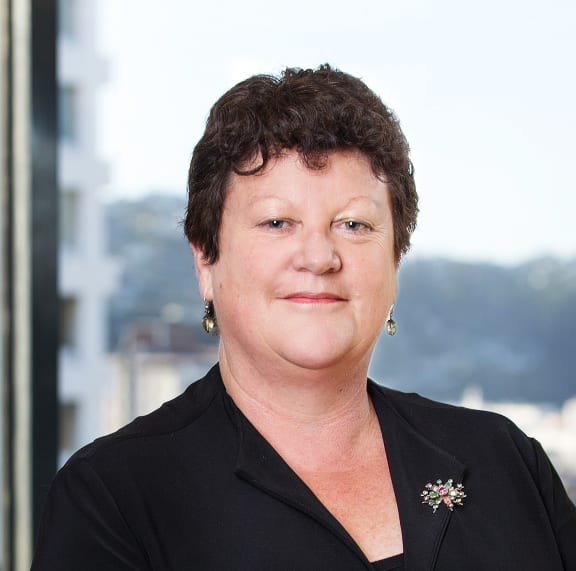 A headshot of the Ministry of Education's head of sector enablement and support, Katrina Casey taken in an office in Wellington