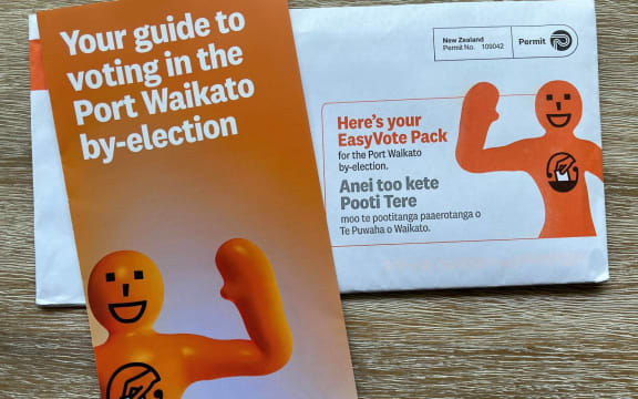 A leaflet about the Port Waikato by-election.