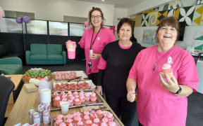 Te Whare Putea Trust manager Barbara Timms (centre), pictured with Heartland Services co-ordinator Kapri Martin (left) and financial mentor Lyn Kirton.