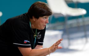 Swimming coach Jan Cameron