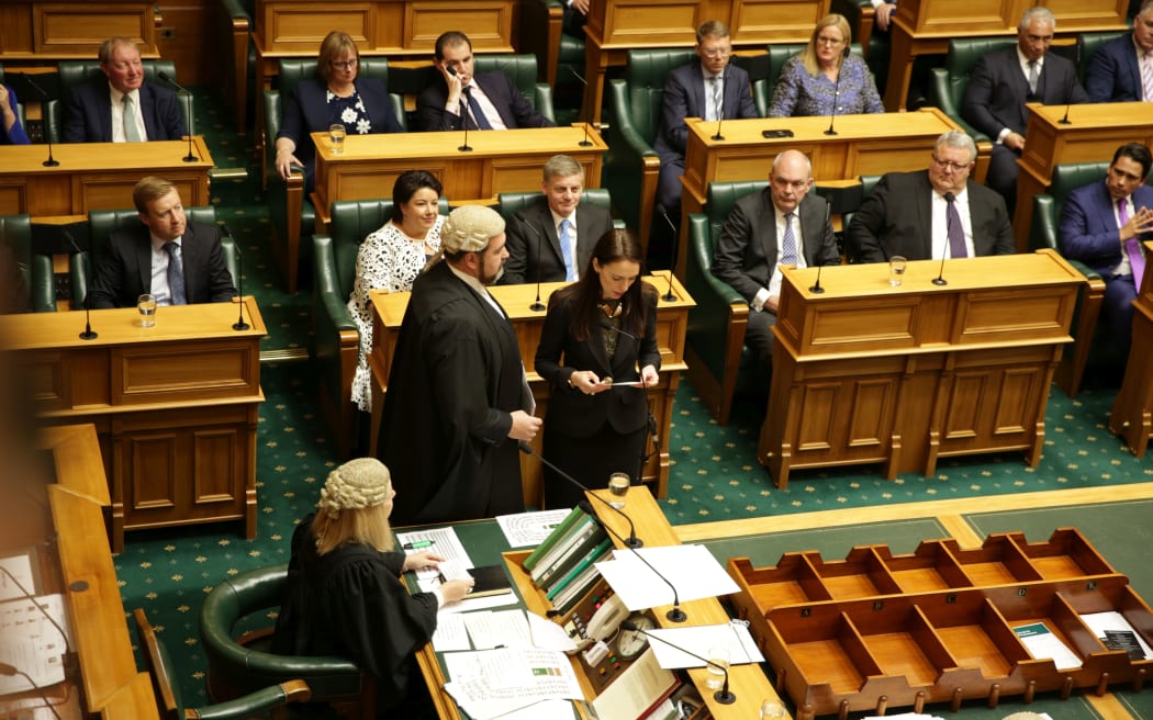 Prime Minister Jacinda Ardern was among 120 MPs being sworn in at Parliament.