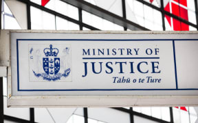 Signage outside the Auckland District Court