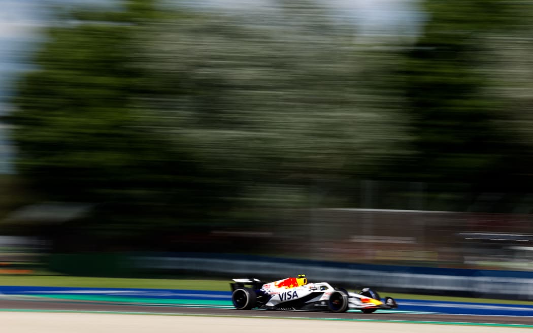 New Zealand driver Liam Lawson during the 2025 Emilia Romagna Grand Prix at Imola, Italy.