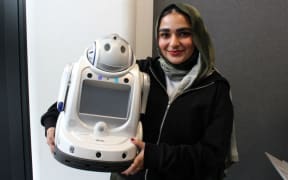 Zahra Ally with her iRobi