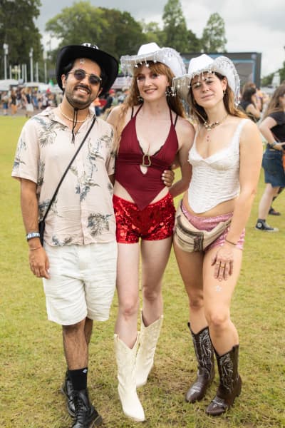 Sahil Takin, Maddy Brown and Shae Lawerence at Laneway Festival on 5 February, 2026 at Western Springs.