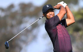 Tiger Woods during the 2018 Farmers Insurance Open.