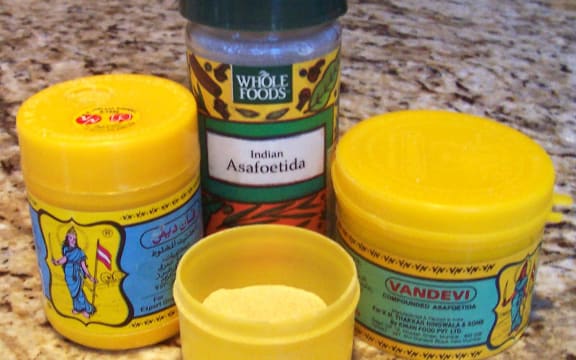 Asafoetida, which is also called hing, typically comes in a powder.