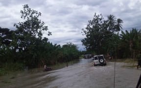 Flooding in Papua New Guinea's southern region.